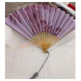 Antique ladies paper fan