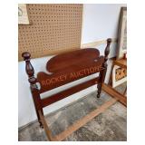 Vintage John Wanamaker twin genuine mahogany bed