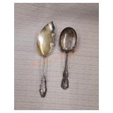Vintage sterling silver serving utensil set