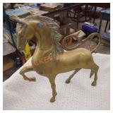 Vintage brass unicorn figure