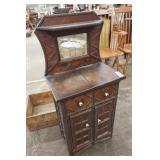 Vintage tramp art small side stand