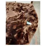 Vintage genuine lambskin lapp blanket