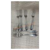 Vintage Shreve sterling silver fork set
