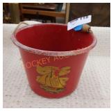 Vintage kids play bucket