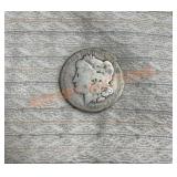 1890 silver Morgan dollar
