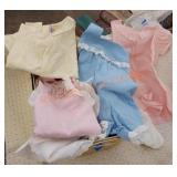Box vintage baby clothes