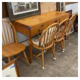 Large table with 4 chairs