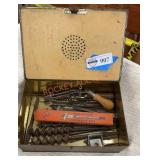 Box full of vintage bits