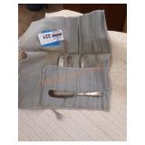 Vintage sterling silver butter knife set