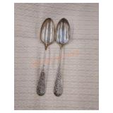 Vintage large sterling silver spoons