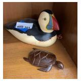 Vintage wooden carved animal sculpture lot