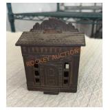 Cast iron house bank