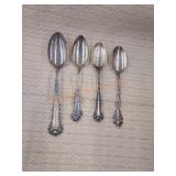 Vintage sterling silver spoon set