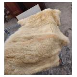 Genuine shearling lambskin throw
