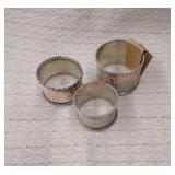 Vintage sterling silver napkin holders