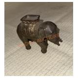 Cast iron elephant bank