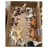 Vintage porcelain horse figurines lot