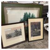 Vintage framed art