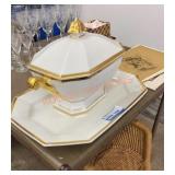 Vintage French Soup turine and serving plate