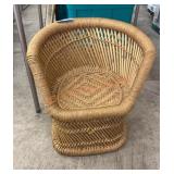 Vintage rattan and rope child