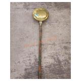 Antique Revolutionary War period brass bed warmer