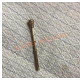 Antique 9k French gold pencil with citrine stone