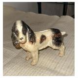 Cast iron spaniel dog bank