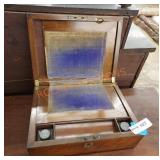 Antique 19th century scholar lap writing desk