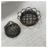 Vintage metal  flower frogs