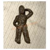 Cast iron standing Indian chief