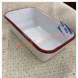 Vintage enamelware loaf pan