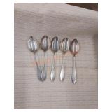 Vintage sterling silver spoon set