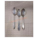 Vintage sterling silver spoon set