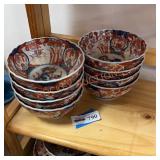 Vintage Asian inspired dish set