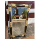 Antique split column mirror federal style