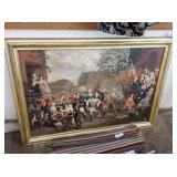 Large Antique framed art print