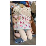 Box of vintage cabbage patch dolls