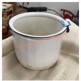 Vintage enamelware bucket