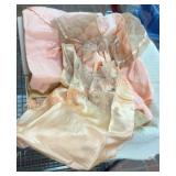 Vintage silk and lace nightgown set