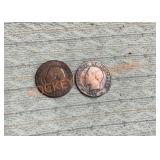 1854-5 W. France 5 centime