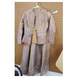 Antique 1840s silk day dress