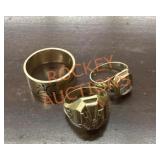 3 vintage rings