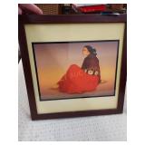 Decorative framed ceramic tile