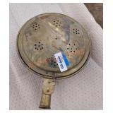 Antique Revolutionary War period brass bed warmer