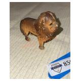 Cast iron small lion bank