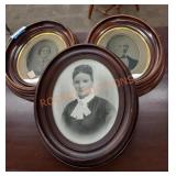Vintage framed portraits