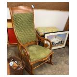 Antique wood rocker