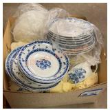 Vintage Arabia blue and white dishes