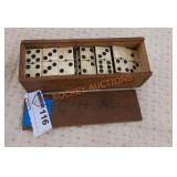 Vintage dominoes set