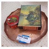 Vintage toys and tray